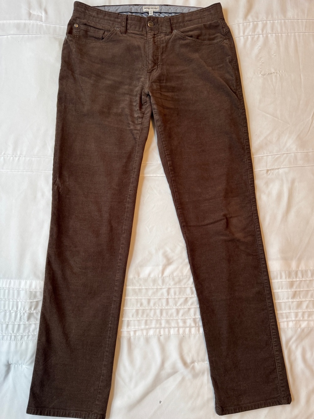 Peter Millar Men's Corduroy Pants in Dark Brown